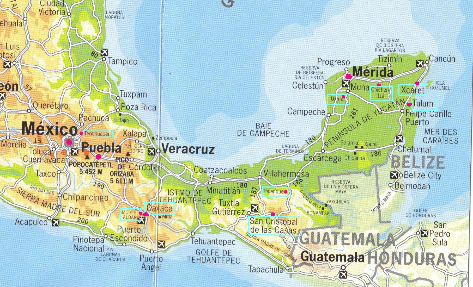 carnet_voyage_carte_mexique_yucatan_mexico