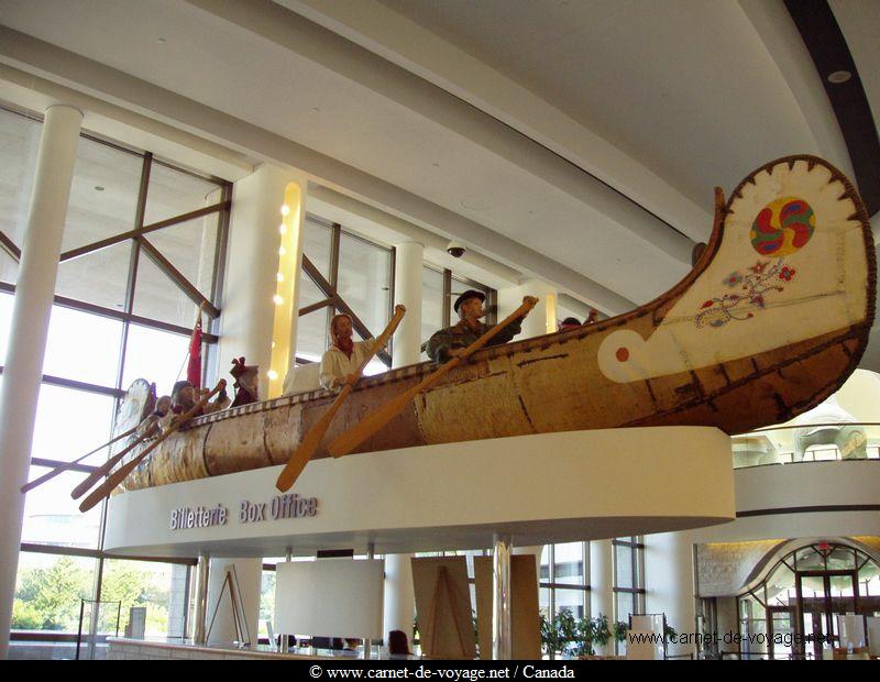 ottawa gatineau musée des civilisations canoe d'explorateurs