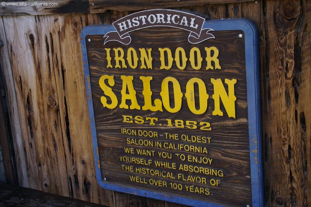 california californie gold country ruée vers l'or columbia & groveland iron door saloon